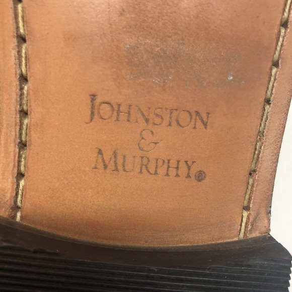Johnston & Murphy Men’s Leather Loafers Shoe Size 9 Black Brown Slip On - Picture 4 of 8